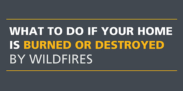 Banner image what to do if home burned by wildfire