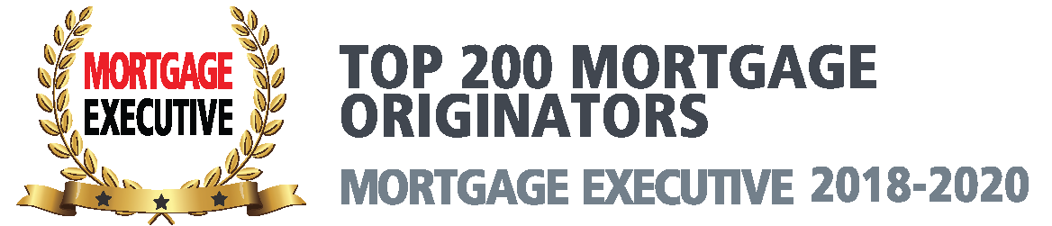 Mortgage Executive Award, Top 200 Mortgage Originators, 2018 thru 2020