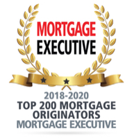 Mortgage Executive Award, Top 200 Mortgage Originators, 2018 thru 2020