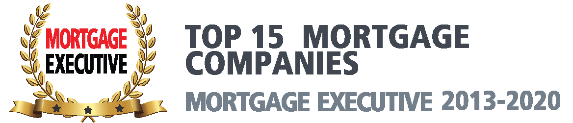 Mortgage Executive Award, Top 15 Mortgage companies, 2013 thru 2020