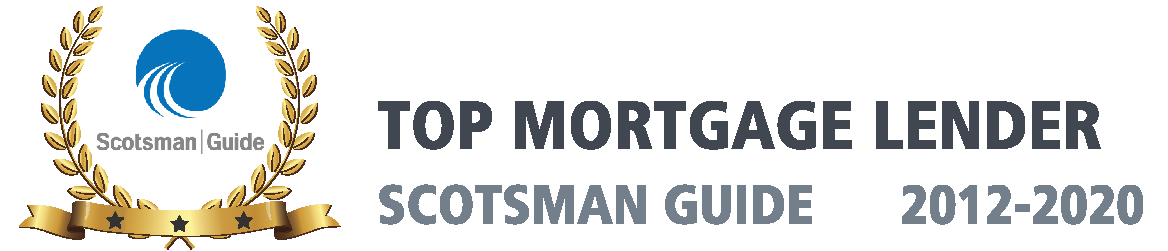 Scotsman Guide Award, Top Mortgage Lender, 2012 thru 2020