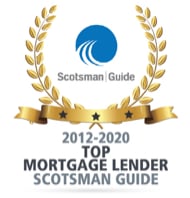 Scotsman Guide award, Top Mortgage Lender, 2012 thru 2020