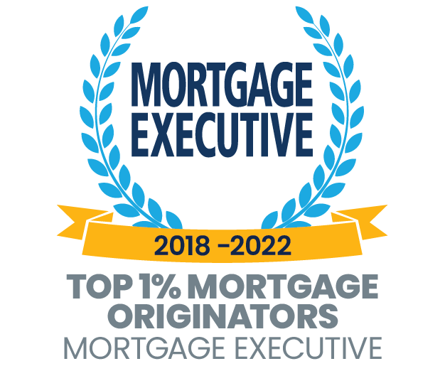 Mortgage Executive award, Top one percent mortgage originators, 2018 thru 2022