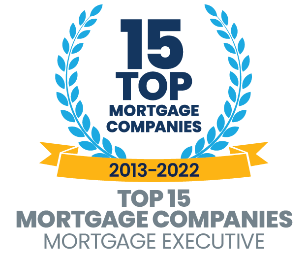 Mortgage Executive Award, Top 15 Mortgage Companies, 2013 thru 2022
