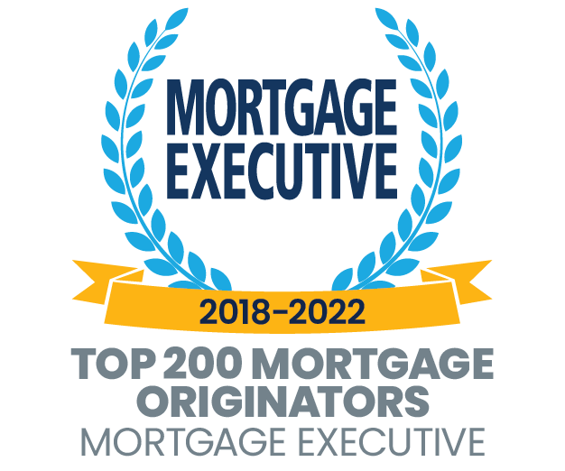 Mortgage Executive Award, Top 200 Mortgage Originators, 2018 thru 2022