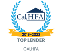 Award badge for CalHFA Top Lender 2019-2022